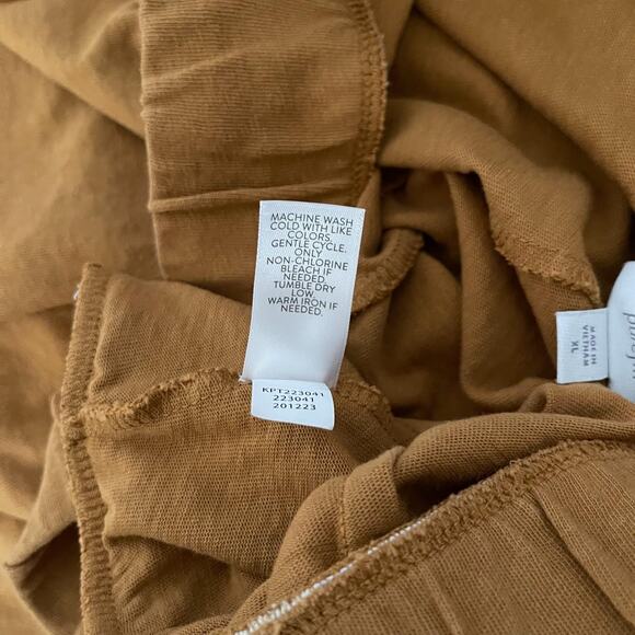 Pure Jill Pants Women XL Mustard Elastic Waist Relaxed Fit Cotton Blend Casual - Picture 6 of 10